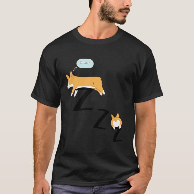 Camiseta Corgi Dog Pajama Sleep (Anverso)