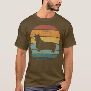 Camiseta Corgi Dog Retro Vintage Kennel de raza estilo años
