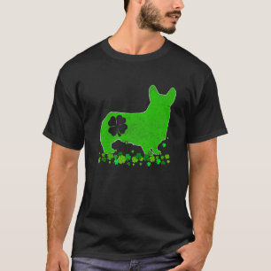 Camiseta Corgi Dog St. Patrick's Day Cute Shamrock Puppy
