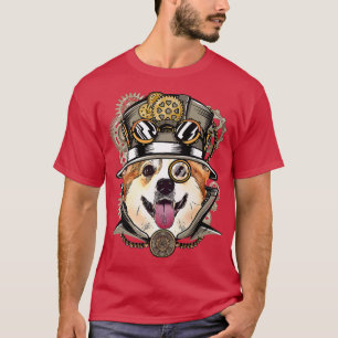Camiseta Corgi Dog Vidrio Medieval Gótico Steampunk238