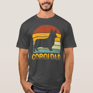 Camiseta Corgi Dog Vintage Cavalier Dad