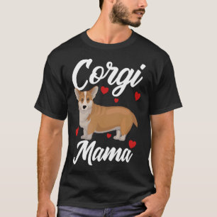 Camiseta Corgi Dog Womens Corgi Mama