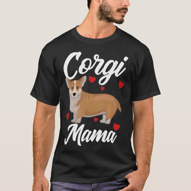 Camiseta Corgi Dog Womens Corgi Mama (Anverso)