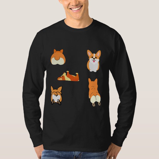 Camiseta Corgi Doggie Sticker Pack (Anverso)