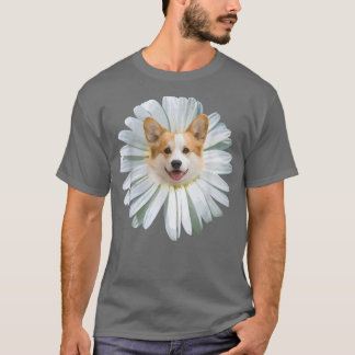 Camiseta Corgi Dogs Daisy Flower Corgi Mamá regalo