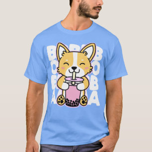 Camiseta Corgi Drinking Boba
