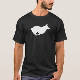 Camiseta Corgi Ejecutar dueños de corgi de perfil de siluet