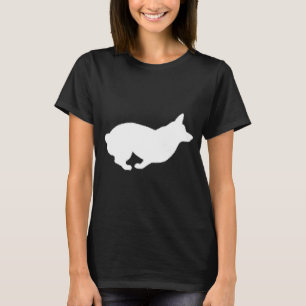 Camiseta Corgi Ejecutar Perfil De Silhouette Corgi Propieta