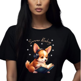 Camiseta Corgi el amante del libro