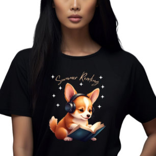 Camiseta Corgi el amante del libro