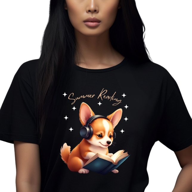 Camiseta Corgi el amante del libro (Subido por el creador)