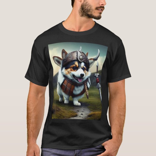 Camiseta Corgi el Viking (Anverso)