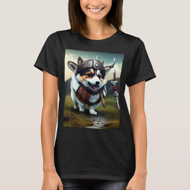 Camiseta Corgi el vikingo (Anverso)