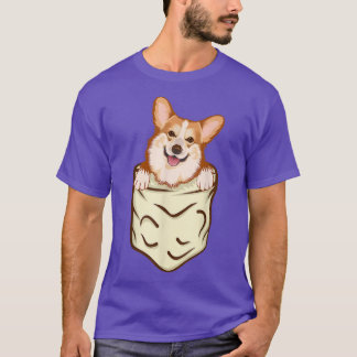 Camiseta Corgi En Bolsillo, Graciosos Regalos De Amante De