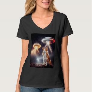 Camiseta Corgi En El Espacio Con Donuts Cute Corgi Niños Ch