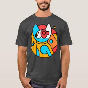 Camiseta Corgi en el espacio Dueño de perro pinchó hongo ga