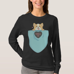 Camiseta Corgi En Pocket Corgi Mom