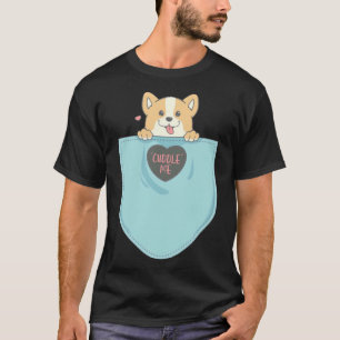 Camiseta Corgi En Pocket Corgi Mom