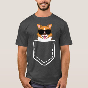 Camiseta Corgi en Pocket Funny Regalo de papá Corgi para Lo