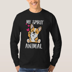 Camiseta Corgi Es Espíritu Perro Animal Amor-R Papá Mamá Ni