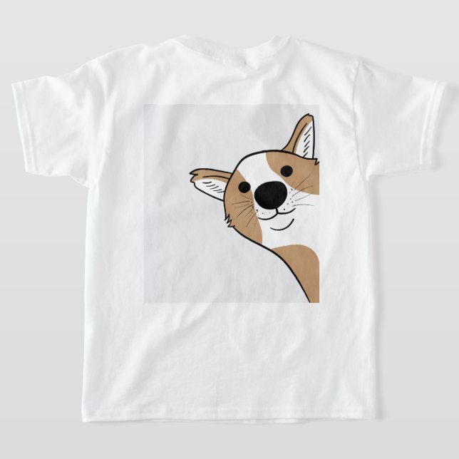 Camiseta Corgi Face (Distribución Reverso )