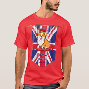 Camiseta Corgi Falg Con Corona D