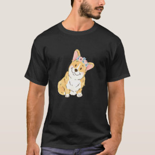 Camiseta Corgi floral Mamá Pembroke Welsh Corgi