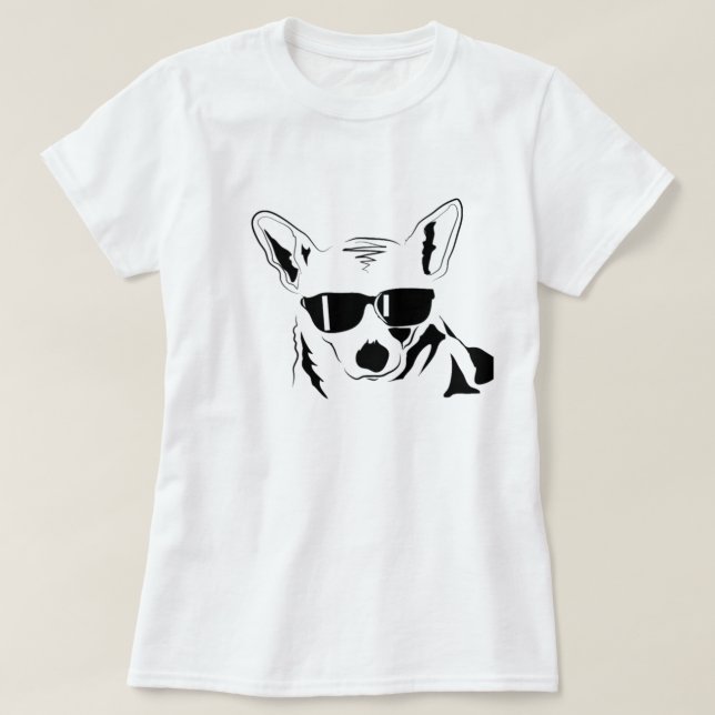 Camiseta Corgi fresco (Diseño del anverso)