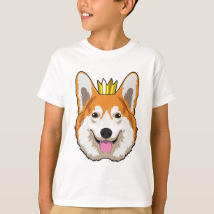 Camiseta Corgi galés con corona