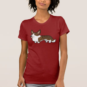 Camiseta Corgi Galés de la rebeca del dibujo animado