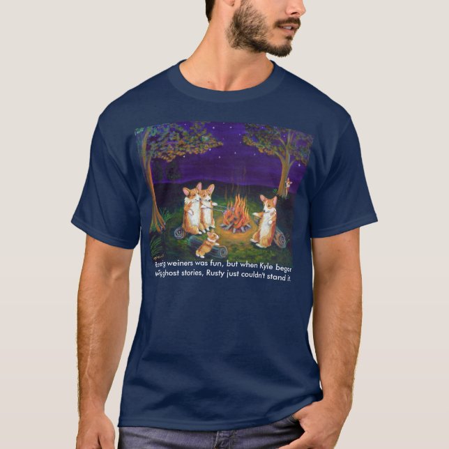 Camiseta Corgi galés de Pembroke, historias fantasma de Cor (Anverso)