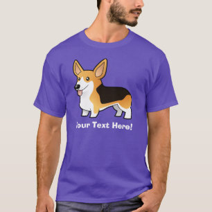Camiseta Corgi Galés del Pembroke del dibujo animado