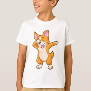 Camiseta Corgi galés en Hip Hop Dance Dab