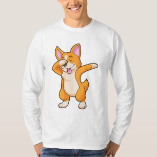 Camiseta Corgi galés en Hip Hop Dance Dab