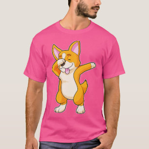 Camiseta Corgi galés en Hip Hop Dance Dab