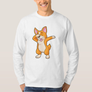 Camiseta Corgi galés en Hip Hop Dance Dab