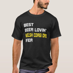 Camiseta Corgi galés masculino mejor cerveza amante Corgi p