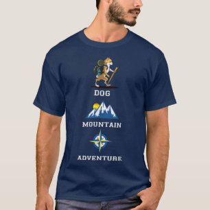Camiseta Corgi galés Montaña Camping Adventur de escalada