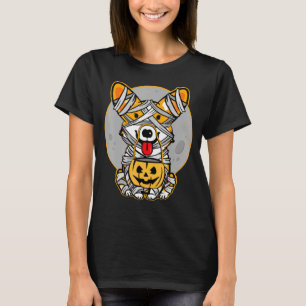 Camiseta Corgi galés Mummy lindo traje de halloween diseño