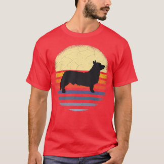 Camiseta Corgi galés perro retro1579