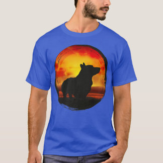 Camiseta Corgi galés perro retro1581