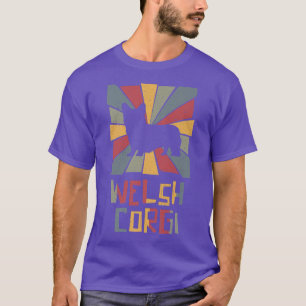 Camiseta Corgi galés Perros vintage paw Welsh corgi acceso