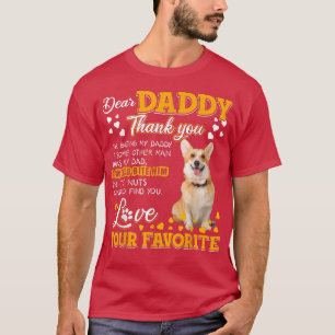 Camiseta Corgi Galés Querido Papi Gracias Por Ser Mi Papel