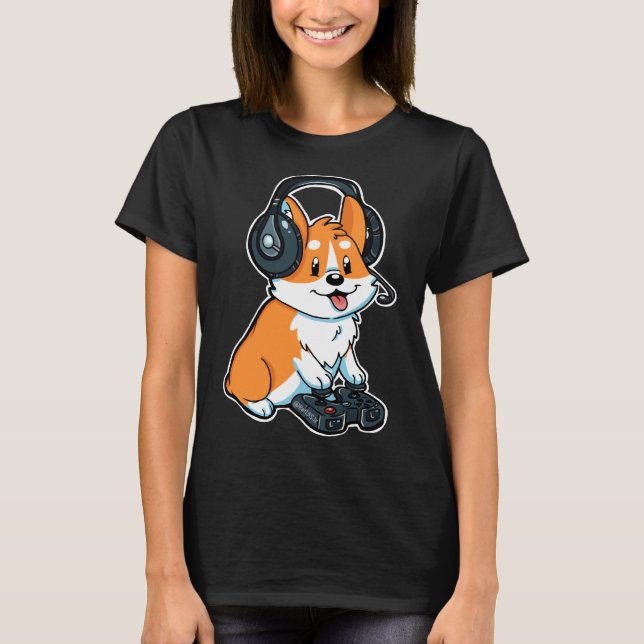 Camiseta Corgi Gamer 677 (Anverso)