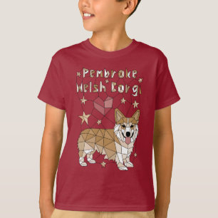 Camiseta Corgi geométrico Galés del Pembroke