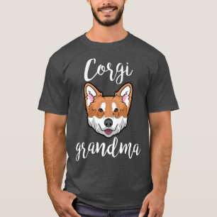 Camiseta Corgi Grandma Dog Face Premium T-Shirt