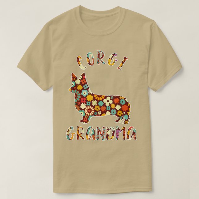 Camiseta Corgi Grandma Dog Grandma Funny Corgi Dueño (Diseño del anverso)