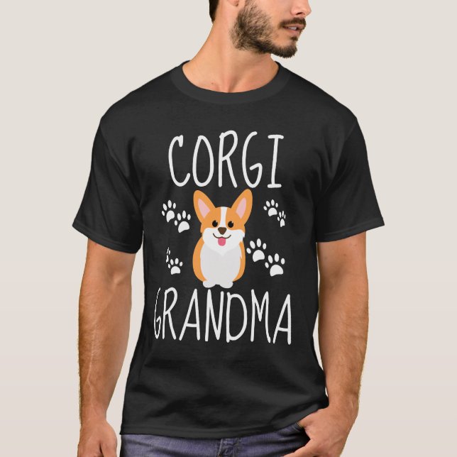 Camiseta Corgi Grandma Vector Corgi (Anverso)