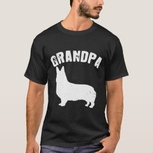 Camiseta Corgi Grandpa Matching Family Vintage