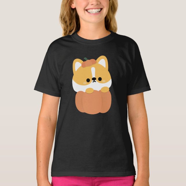 Camiseta Corgi Halloween (Anverso)